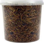 SQUAWK Dried Mealworms | Premium Garden Wild Bird Food Mix Balanced Formula | Protein-Rich, Great Source of Energy | Contains Beneficial Mixed Vitamins | Large Variety (2.5L Tub)