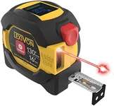 LEXIVON 2 in 1 Digital Laser Tape Measure | 130ft/40m Laser Distance Meter Display On Backlit LCD Screen with 16ft/5m AutoLock Measuring Tape | Ft/Inch/Fractions/M/mm(LX-201)