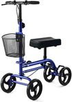 RINKMO Knee Scooterï¼Å’Steerable Knee Walker Economical Knee Scooters for Foot Injuries Best Crutches Alternative (Blue 1)