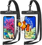 Syncwire Waterproof Smartphone Pouch [2-Pack]– Waterproof Phone Case IPX8 Touch Sensitive Portable Waterproof Pouch for iPhone 15/14/13/12/11 Pro Max Plus SE X Samsung Galaxy S23 Google Pixel etc.