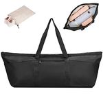 Gym Bag Womens Large Yoga Bag for Yoga Mat and Blocks with Shoes Bag and Wet Compartment Ladies Pilates Mat Bag with Adjustable Mat Strap, Black