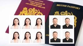 Passport Photo Prints 6 Pieces 35mm x 45mm Official Size for UK EU International ID Documents - HD Photos for Passports, Visas, Citizenship, and Travel ID - Compliant and Ready to Use