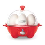 dash plastic 360w deluxe egg cooker (black) (6 -egg cooker GFJS)