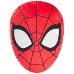 Disney Spiderman 3D Plush Pillow Cushions for Bed, Kids Bedroom Accessories 34 x 25cm - Spiderman Gifts for Boys (Red)