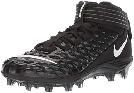 Nike Force Savage Pro 2 Mens Football Cleats (Black/White, Numeric_7_Point_5)