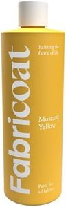 Fabricoat - Fabric Paint for Furniture - 17oz / 500ml Mustard Yellow - Restore or Change the Color of Couches, Chairs, Upholstery, Soft Furnishings, Car Interiors, Clothing, & Footwear