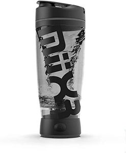 Promixx Original Shaker Bottle (MiiXR Edition) - Battery-powered for Smooth Protein Shakes - BPA Free, 20oz Cup (Black/Gray)
