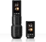 Ambition Soldier 270 Wireless Tattoo Machine, 270 g.cm Torque Brushless Motor Cordless Tattoo Gun, Rotary Tattoo Cartridge Pen with Dual 2400mAh Touchscreen Battery Supply for Artists