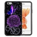 iPhone 6 Case,Starry Purple Rose Bu