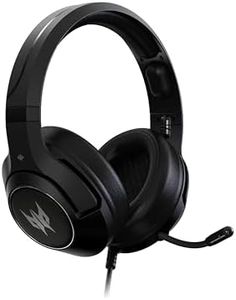 Predator Galea 350, Casque Gaming, Avec Câble 3,5 mm Jack, Driver Audio 50 mm, Impédance 32 ohm, Puissance 20mW, Bande Réglable, Microphone Rétractable Unidirectionnel, Contrôle Du Volume, Noir