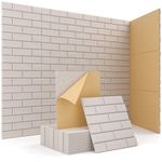 Soundproof Wall Panels, Kuchoow Sound Proof Panels for Walls, 12 Pack High Density Acoustic Panels Sound Absorbing Self-Adhesive, Acoustic Wall Panels for Walls Door Ceiling 12" X 12" X 0.4" Beige