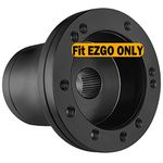 EZGO Steering Wheel Adapter fit EZGO TXT,RXV,Marathon,Medalist Golf Cart Steering Adapter Hub(Black)