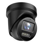 DS-2CD2387G2-LSU/SL 2.8mm Black HIK 8MP 4K PoE Turret IP Camera wtih 24/7 Colorful Imaging, Strobe Light and Audible Warning, Human/Vehicle Detection, Built-in Mic and Speaker, H.265+, IP67 Waterproof