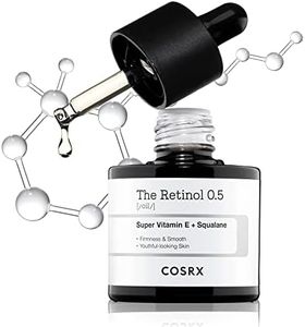 COSRX Aceite de Retinol 0,5, suero antienvejecimiento con tratamiento de retinoides al 0,5% para el rostro, reduce arrugas, líneas finas y signos de envejecimiento, sin parabenos 20 ml