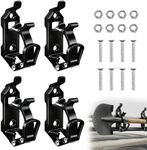 Heavy Duty Metal Rubber Shovel Mount Kit, Shovel Holder for Truck, Roof Rack mounting Brackets, Quick Release Tool Clamps, Overlanding Gear Clamp for Off Road Bed Wall Black Tie Down (Black 4PCS)