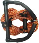 Perfeclan Water Ski Rope, Wakeboard, Tow Rope, with Handle, Multifunctional Wake Surf Rope, Water Ski Tow Rope for Surfing Kneeboard, Orange