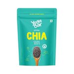 Yogabar Roasted Organic Chia Seeds Grade - Organic Black Calcium, Iron & Zinc - Diet Food Healthy Snacks 250g