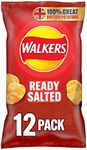 Walkers Ready Salted Multipack Crisps, 12 x 25g