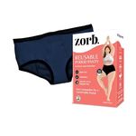 Zorb. Reusable Period Panty for Women | Comfortable Period Panties for Women Leak Proof | Absorbs Heavy Flow 4X of Sanitary Pad Navy, Small