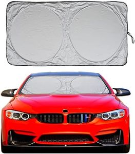 Windshield Sun Shade Size Chart for Car SUV Trucks Minivan Automotive Sunshade Keeps Your Vehicle Steering-Dashboard Cool Heat Shield Shades (Large(Mplus))