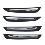 MIZZEO Bumper Protector Guards, Black & Chrome Pack of 4, Durable Stylish Exterior Accessories for Ultimate Car Protection Compatible with Maruti Suzuki Swift Dzire (Type-III) 2017-2021