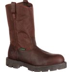 Georgia Boot Men's Homeland Steel Toe Wellington Work Boot, Brown, 8.5 M US