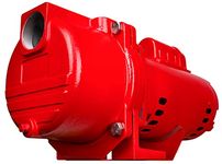 Red Lion RL-SPRK200 230 Volt, 2 HP, 76 GPM Cast Iron Sprinkler/Irrigation Pump with Thermoplastic Impeller, Red, 97102001