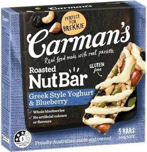 Carman's Nut Bar Greek Style Yoghurt & Blueberry, 5-pack (160g)