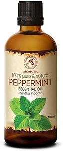 Aceite Esencial de Menta 100ml - Mentha Piperita - India - 100% Puro y Natural - Aceites Esenciales de Menta para Alivio Estrés - Sauna - Relajación - Spa - Difusor Aromático - Lámpara de Aroma