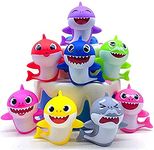 8 Pcs Shark Birthday Cake Toppers - Little Shark Cake Decorations for Kids Shark Theme Birthday Party Baby Shower by ELSANI