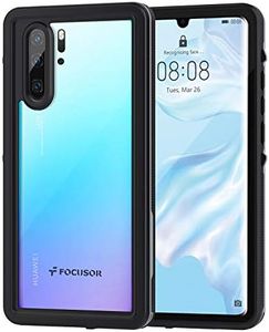 Focusor Huawei P30 Pro Case, IP68 Waterproof Mobile Phone Case, Huawei P30 Pro Protective Case, Shockproof, Dustproof, Outdoor Armoured Case with Built-in Screen Protector, Black