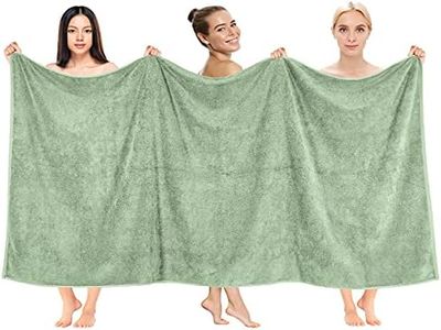 40x80 Inches Jumbo Size, Thick and Large 650 GSM Bath Sheet Cotton, Luxury Hotel & Spa Quality, Absorbent and Soft Decorative Kitchen and Bathroom Turkish Towels, Sage Green