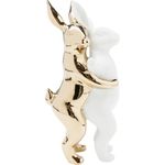 Kare Design Deco Figurine Hugging Rabbits Medium, Gold, Accessoires, Room Decor for Living Room, Bedroom, Hallway, 25x15x12 cm (H/W/D)