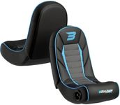 BraZen Sabre Kids Gaming Chair For Kids Two Audio Speakers Bluetooth Compatible With All Major Games Consoles Foldable Junior Floor Rocker Gaming Chair Video Game Chairs - Black Blue