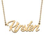 HUAN XUN Name Necklace Customized for Mother Sweet for Women Kirsten