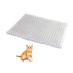 YITESHI 10 Packs Scat Mat for Cats, 13X16 inches Pet Deterrent Spikes, Indoor Outdoor Humane Cat Repellent Fence (Transparent)