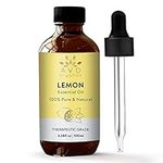 AVD Organics Lemon Essential Oil - 100% Pure and Natural Therapeutic Grade Lemon Oil | for Aromatherapy Diffuser, skin, balm, cleaning, wood - 3.38 fl. Oz