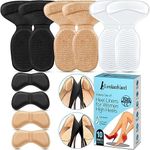 Reusable Heel Grips for Women Shoes, Heel Pads for Shoes That are Too Big, Self-Adhesive Heel Inserts, Heel Cushion Inserts to Prevent Blisters, Make Shoes Fit Tighter (10 Pieces in A Set)