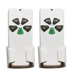 2Pack Remote Only. Replacement for Hampton Bay, Hunter, Harbor Breeze, Westinghouse, FAN-TT53 2Pack