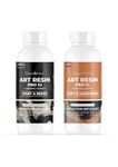 GRANOTONE Crystal Clear Epoxy Resin Art Kit - 200 GMS | Non-Toxic, Self-Leveling, Easy to Use Liquid for Art, Crafts, Keychain & Jewelry Making