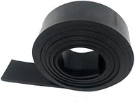 LMS Black Thin Heat Resistant Silicone Rubber Roll Strips High Temp 60A, No Adhesive DIY Gaskets Material for Seals, Supports, Pipeline, Bumpers, Protection,Abrasion (1/8 inchx2 inchx3.3ft, Black)