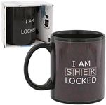 Sherlock Holmes Mug - Ceramic Heat Reveal 10 oz Coffee Cup - Red"I Am Sherlocked" Design