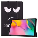 SATURCASE Case for Samsung Galaxy Tab A 10.1 (2019) SM-T510 T515, Beautiful PU Leather Flip Foldable Folio Stand Protective Tablet Cover (KN-1)