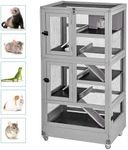 Large Guinea Pig Cage,5 Levels Wood