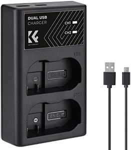 K&F Concept EN-EL15 Battery Charger, Dual Slot EN-EL15c EN-EL15b EN-EL15a Charger for Nikon Z8 Z7 Z6 Z6ii D850 D780 D750 D7500 Camera