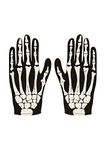 Robelli Skeleton Bone Gloves - Halloween/Fancy Dress