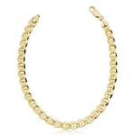 Solid 14k Yellow Gold Mariner Link Bracelet for Men and Women (6 mm, 8.5 inch), 8.5 inch, 14K Yellow Gold