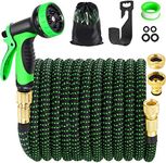 SKYAYA Garden Hose Pipe Expandable 100ft 30m Flexible Hose Pipe with 3/4" 1/2" Connector, Hosepipes Water Hose for Garden Expanding Hose 10 Function Spray Nozzle for Watering, Cleaning, Car Washing