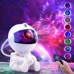 Astronaut Star Projector Night Lights for Adult,Galaxy Lights Astronaut Light Projector Space Starry Ceiling LED Lamp for Bedroom,Gaming Room, Home, Party with Timer and Remote Control (White)