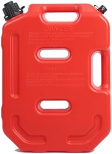 10L 2.6 Gallon Fuel Tank Cans Spare Portable Fuel Oil Petrol Diesel Storage Gas Tank Emergency Backup for Motorcycle SUV ATV Truck Cars Red 1 Pack